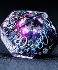 URWizards D&D Resin Dawn Glitter Engraved Dice Set Tarot Style - Urwizards