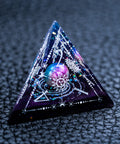 URWizards D&D Resin Dawn Glitter Engraved Dice Set Tarot Style - Urwizards
