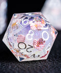 URWizards D&D Liquid Core Resin Engraved Dice Set Sakura - Urwizards