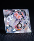 URWizards D&D Liquid Core Resin Engraved Dice Set Sakura - Urwizards