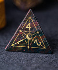 URWizards Dnd Indian Agate Engraved Dice Set Astrology Style - Urwizards