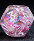 URWizards D&D Liquid Core Resin Engraved Dice Set Sakura - Urwizards