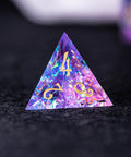 URWizards Dnd Resin Purple Glitter Engraved Dice Set YEET & F*CK - Urwizards