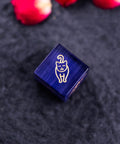 URWizards Dnd Engraved Purple Cat's Eye Dice Set Meow Style - Urwizards