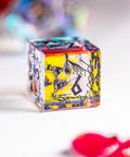 URWizards Dnd Engraved Dichroic Prism Glass Dice Set Cat Style - Urwizards