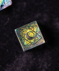 URWizards Dnd Resin Aurora Glitter Engraved Dice Set Astrology Style - Urwizards