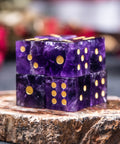 URWizards Dnd Engraved Amethyst D6 Dice - Urwizards