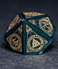 URWizards Dnd Engraved Indian Agate Dice Set Nordic Style - Urwizards