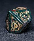 URWizards Dnd Engraved Indian Agate Dice Set Nordic Style - Urwizards
