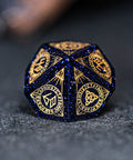 URWizards Dnd Engraved Blue Sandstone Dice Set Nordic Style - Urwizards