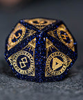 URWizards Dnd Engraved Blue Sandstone Dice Set Nordic Style - Urwizards