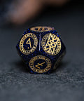 URWizards Dnd Engraved Blue Sandstone Dice Set Nordic Style - Urwizards