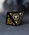 URWizards Dnd Engraved Obsidian Dice Set Nordic Style - Urwizards
