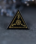URWizards Dnd Engraved Obsidian Dice Set Nordic Style - Urwizards