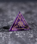 URWizards Dnd Engraved Amethyst Dice Set Nordic Style - Urwizards