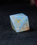 URWizards Dnd Engraved Opalite Dice Set Nordic Style - Urwizards