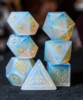 URWizards Dnd Engraved Opalite Dice Set Nordic Style - Urwizards