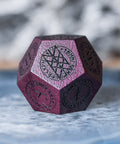 URWizards Dnd Engraved Purpleheart Wood Dice Set Nordic Style - Urwizards