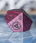 URWizards Dnd Engraved Purpleheart Wood Dice Set Nordic Style - Urwizards