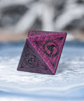 URWizards Dnd Engraved Purpleheart Wood Dice Set Nordic Style - Urwizards