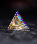URWizards Dnd Engraved Dichroic Prism Glass Dice Set Nordic Style Gold Inked - Urwizards