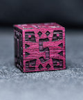 URWizards Engraved Purple Heart Wood Dice Set Indian Style - Urwizards