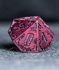 URWizards Engraved Purple Heart Wood Dice Set Indian Style - Urwizards