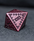 URWizards Engraved Purple Heart Wood Dice Set Indian Style - Urwizards