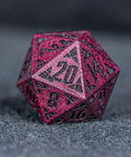 URWizards Engraved Purple Heart Wood Dice Set Indian Style - Urwizards