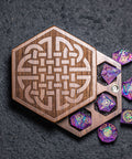 URWizards Engraved Walnut D&D Dice Box Celtic - Urwizards