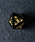 URWizards D&D Engraved Obsidian Dice Set Meow Style - Urwizards
