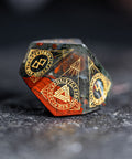 URWizards Dnd Engraved Bloodstone Dice Set Nordic Style - Urwizards