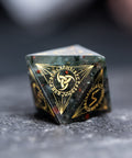 URWizards Dnd Engraved Bloodstone Dice Set Nordic Style - Urwizards