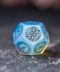 URWizards Dnd Engraved Opalite Stone Dice Set Nordic Style - Urwizards