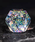 URWizards D&D Resin Opal Engraved Dice Set Turtle Style - Urwizards