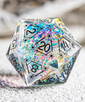 URWizards D&D Resin Opal Engraved Dice Set Astrology Style - Urwizards