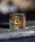 URWizards D&D Bloodstone Engraved Dice Set Astrology Style - Urwizards