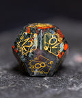 URWizards D&D Bloodstone Engraved Dice Set Astrology Style - Urwizards