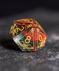 URWizards D&D Bloodstone Engraved Dice Set Astrology Style - Urwizards