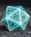 URWizards D&D Amazonite Engraved Dice Set Astrology Style - Urwizards