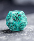 URWizards Dnd Engraved Amazonite Dice Set Nordic Style - Urwizards