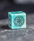 URWizards Dnd Engraved Amazonite Dice Set Nordic Style - Urwizards