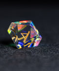 URWizards D&D Dichroic Prism Glass Gemstone Engraved Dice Set Runes Numbers - Urwizards