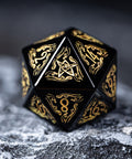 URWizards Dnd Engraved Obsidian Dice Set Cthulhu Style - Urwizards