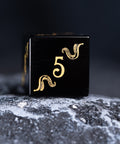 URWizards Dnd Engraved Obsidian Dice Set Cthulhu Style - Urwizards