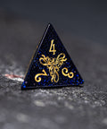 URWizards Dnd Engraved Blue Sandstone Dice Set Cthulhu Style - Urwizards