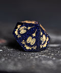 URWizards D&D Blue Sandstone Engraved Dice Set Halloween Style - Urwizards