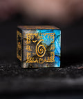 URWizards D&D Labradorite Engraved Dice Set Halloween Style - Urwizards