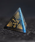 URWizards D&D Labradorite Engraved Dice Set Halloween Style - Urwizards