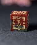 URWizards D&D Indian Agate Engraved Dice Set Halloween Style - Urwizards